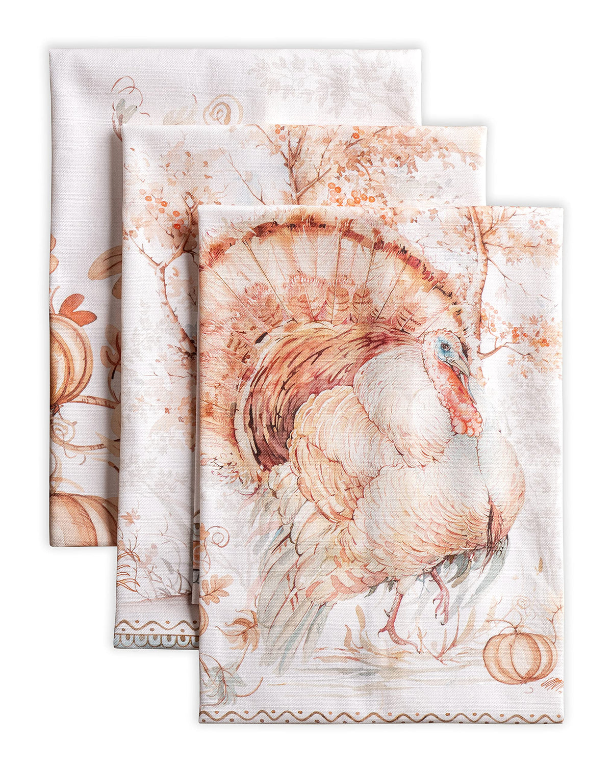 Maison d' Hermine Kitchen Towels Set of 3 Reusable 100% Cotton 27.50" x 20"
