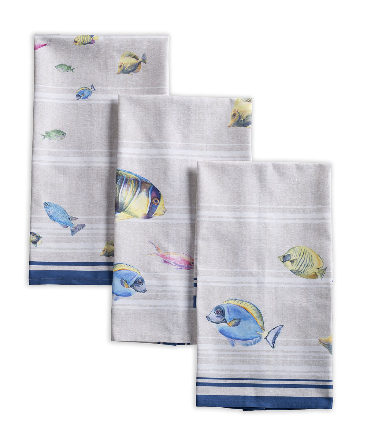 Maison d' Hermine Kitchen Towels Set of 3 Reusable 100% Cotton 27.50" x 20"