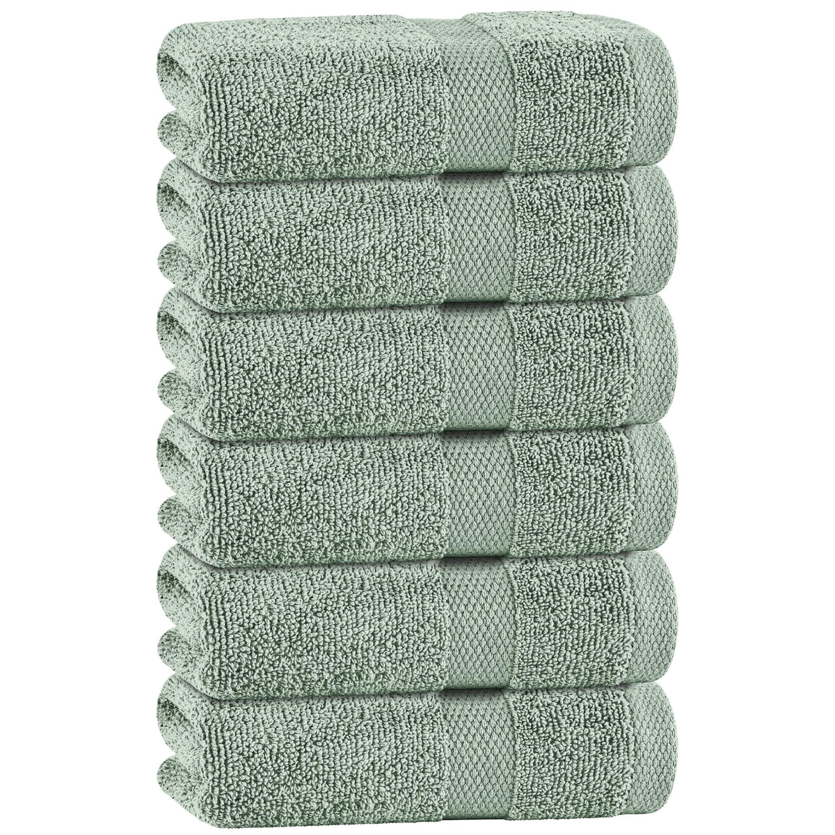 Premium Dish Towels for Kitchen, 8 Pack, 16x26 - 100% Cotton Kitchen Towels with Hanging Loop, Ultra Absorbent and Thick 410 GSM, Multicolor