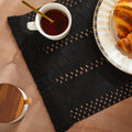 ZeeMart Macrame Style Boho Placemats Set of 4, Olive 12x20 Inch