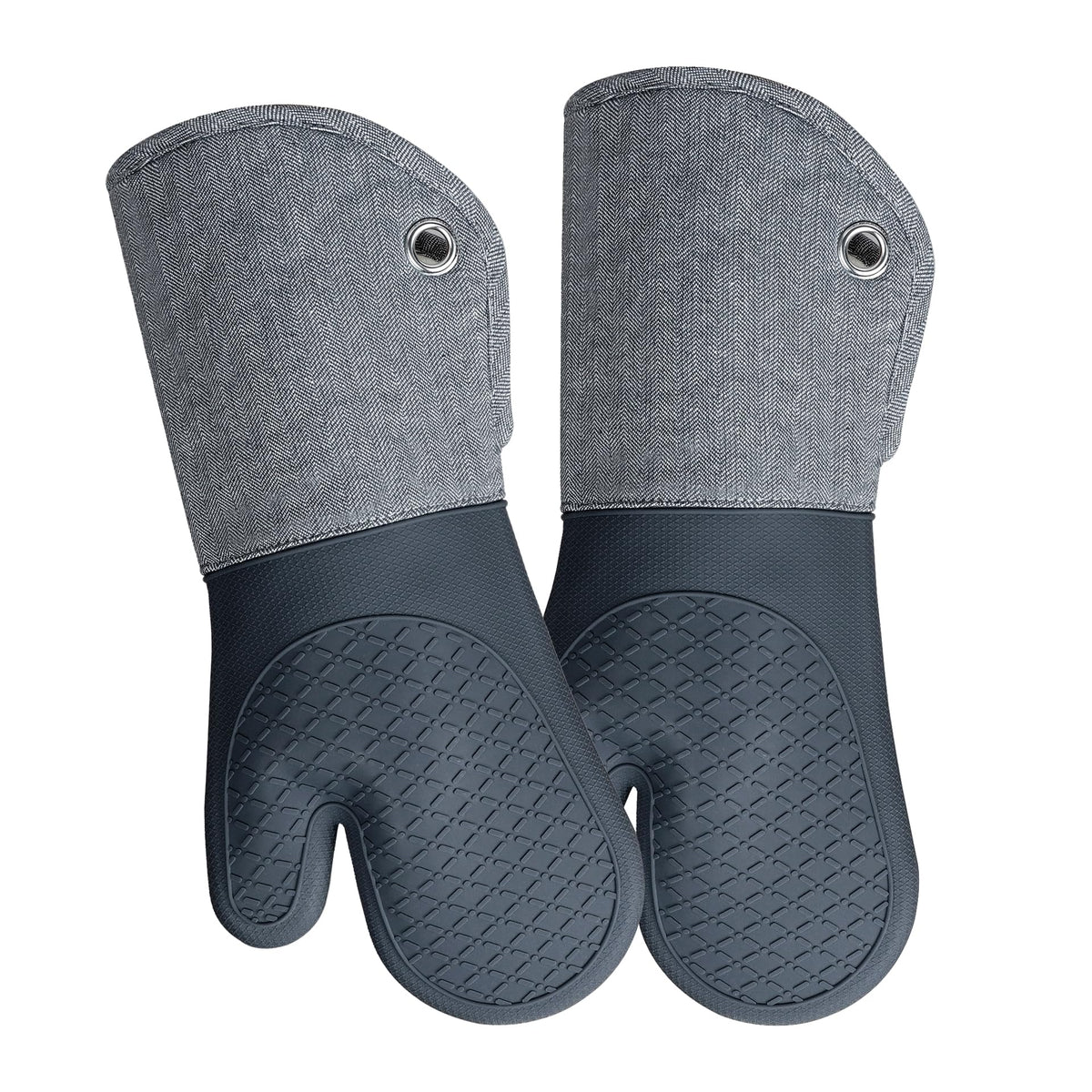 Professional Microwave Silicone Oven Mitts one Pair, Kitchen Mitten Set