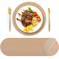 50 Pieces 11.8 Inch Burlap Round Placemats,Reusable Rustic Jute Table Mats