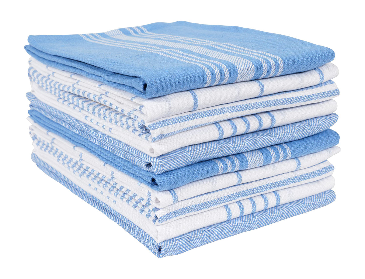 KAF Home Soho Kitchen Dish Towels - Set of 10, 18 x 28 Inch (Gray)
