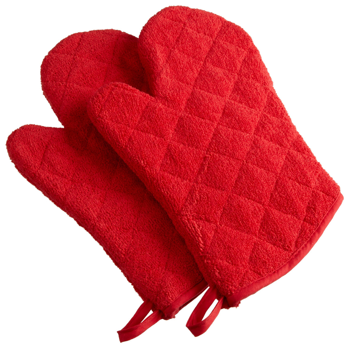 DII Basic Terry Collection 100% Cotton Quilted, Oven Mitt, Sage, 2 Piece