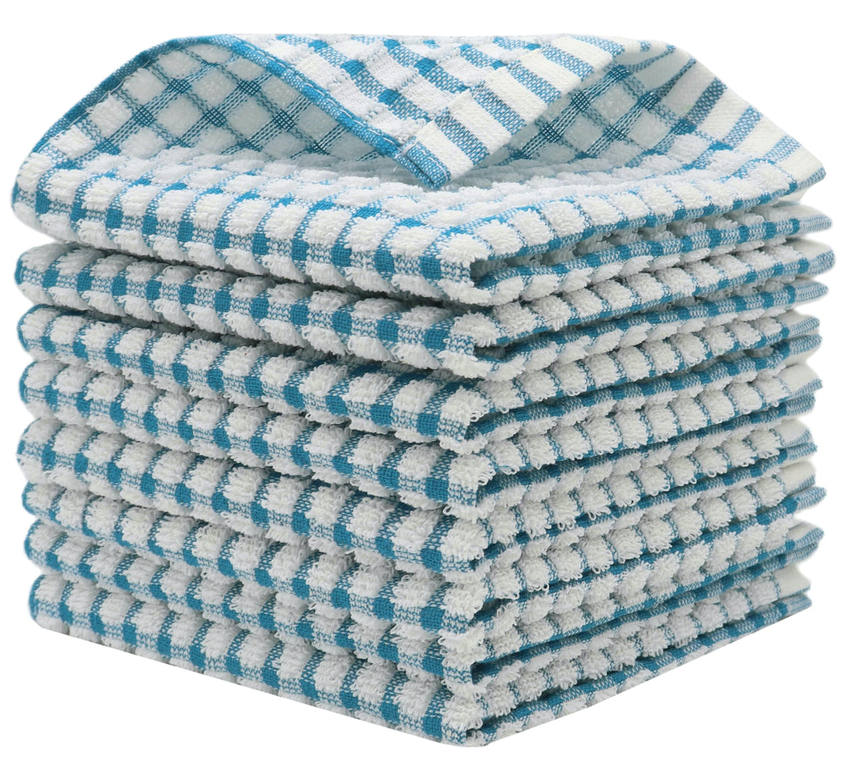 Cotton Dish Rags Dish Cloths For Washing Dishes,8Pack,11.8”x11.8”, MixColor