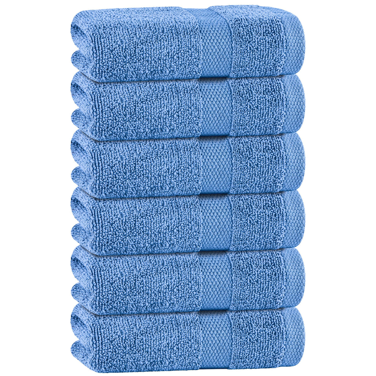 Premium Dish Towels for Kitchen, 8 Pack, 16x26 - 100% Cotton Kitchen Towels with Hanging Loop, Ultra Absorbent and Thick 410 GSM, Multicolor