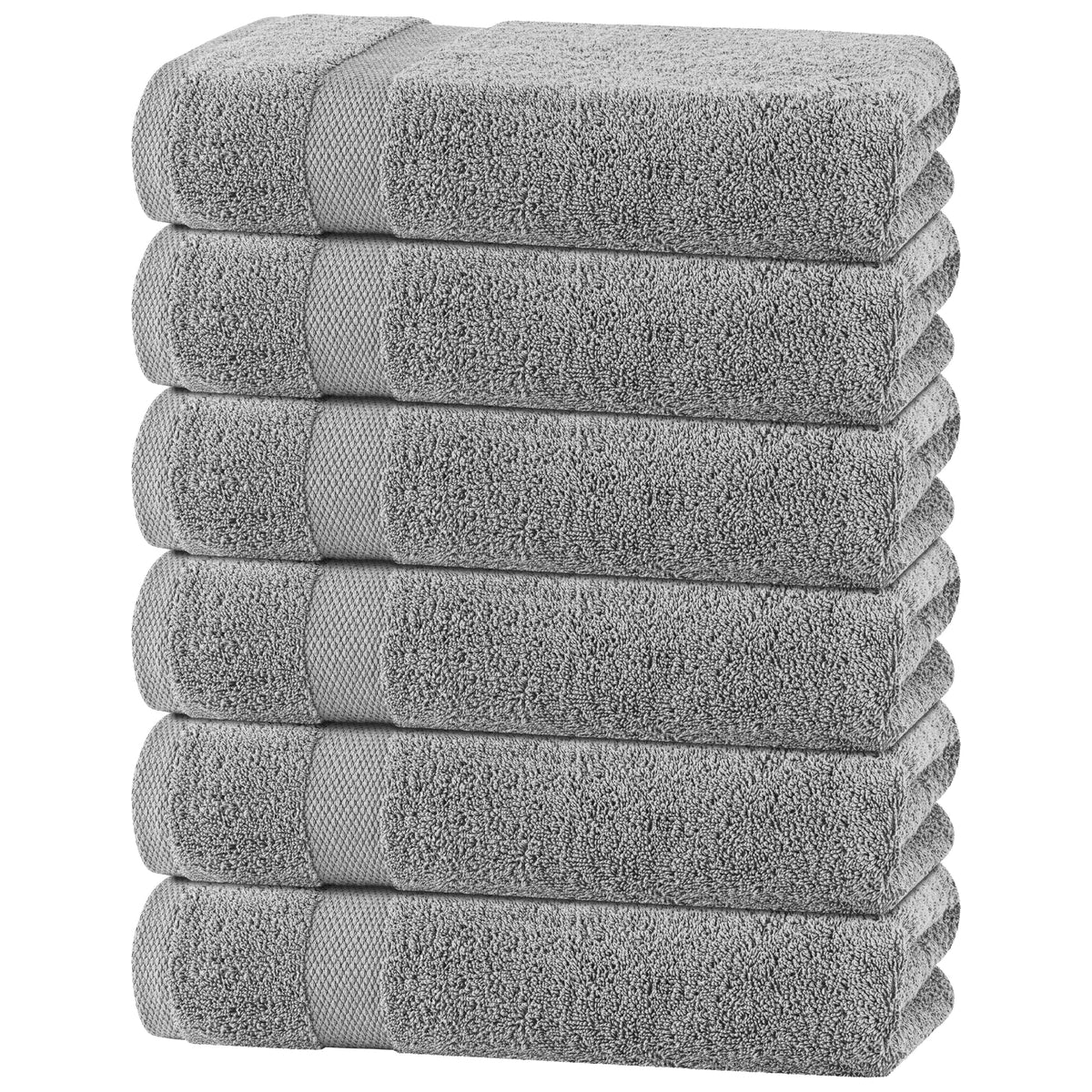 Premium Dish Towels for Kitchen, 8 Pack, 16x26 - 100% Cotton Kitchen Towels with Hanging Loop, Ultra Absorbent and Thick 410 GSM, Multicolor