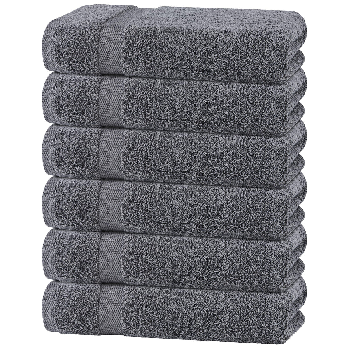 Premium Dish Towels for Kitchen, 8 Pack, 16x26 - 100% Cotton Kitchen Towels with Hanging Loop, Ultra Absorbent and Thick 410 GSM, Multicolor