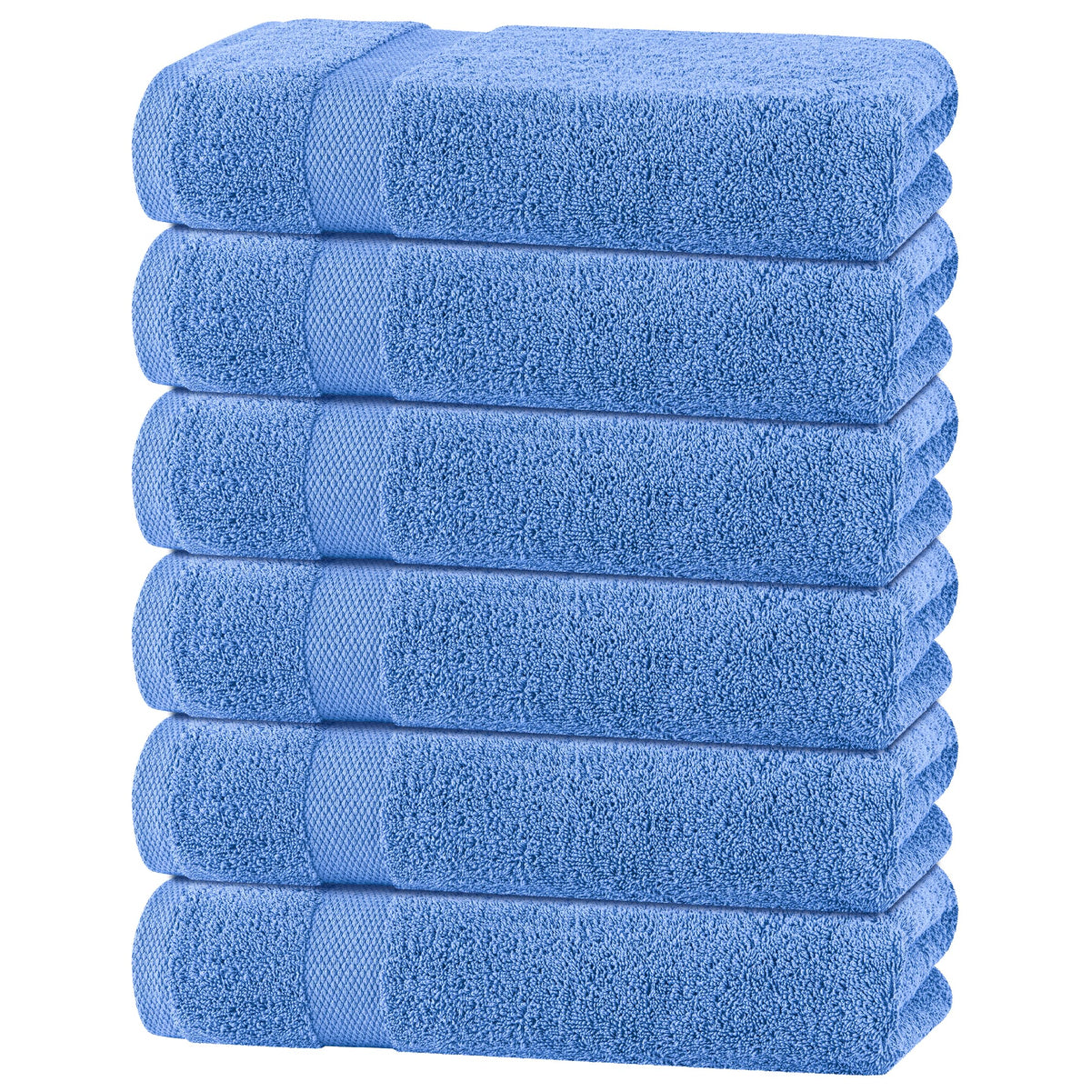 Premium Dish Towels for Kitchen, 8 Pack, 16x26 - 100% Cotton Kitchen Towels with Hanging Loop, Ultra Absorbent and Thick 410 GSM, Multicolor