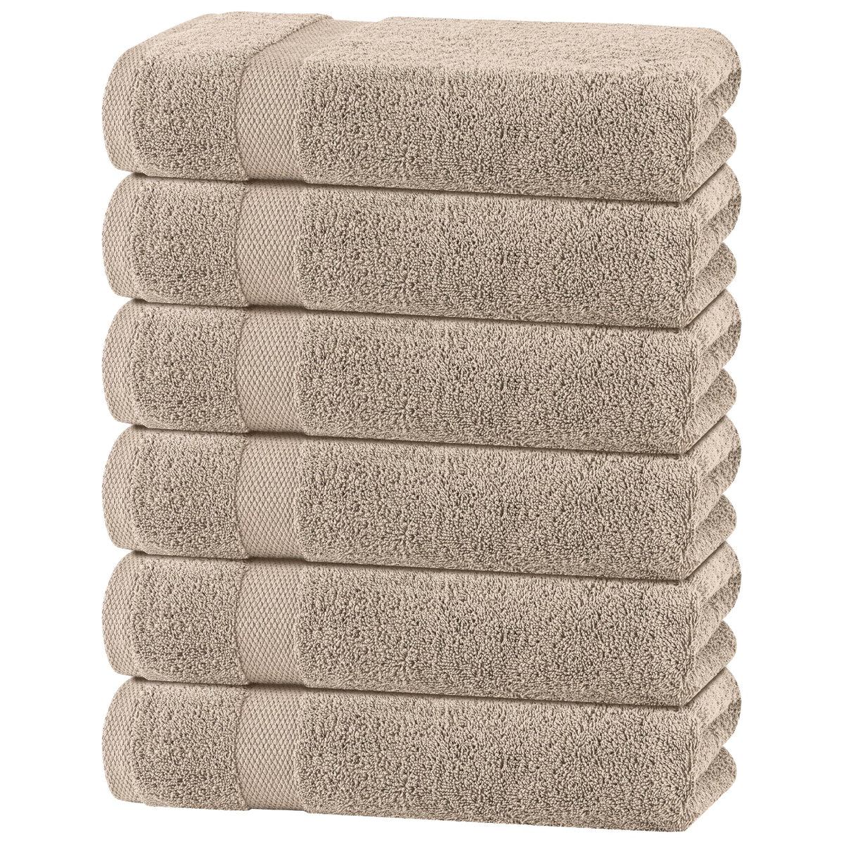 Premium Dish Towels for Kitchen, 8 Pack, 16x26 - 100% Cotton Kitchen Towels with Hanging Loop, Ultra Absorbent and Thick 410 GSM, Multicolor