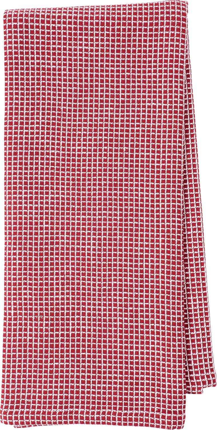 KAF Home Kitchen Towels, Set of 4 Absorbent, Durable and Soft Towels | Perfect for Kitchen Messes and Drying Dishes, 18 x 28 – Inches, Wine