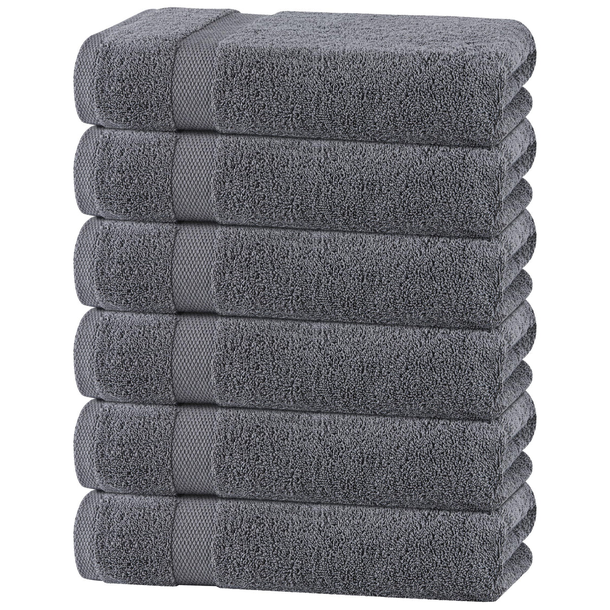 Premium Dish Towels for Kitchen, 8 Pack, 16x26 - 100% Cotton Kitchen Towels with Hanging Loop, Ultra Absorbent and Thick 410 GSM, Multicolor